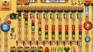 Rail Maze 2 Desert Long Level Gameplay - Train Puzzle Game - Android Gameplay #100