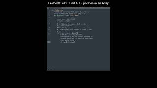Leetcode 442. Find All Duplicates in an Array in Python | Python Leetcode | Python Coding Tutorial