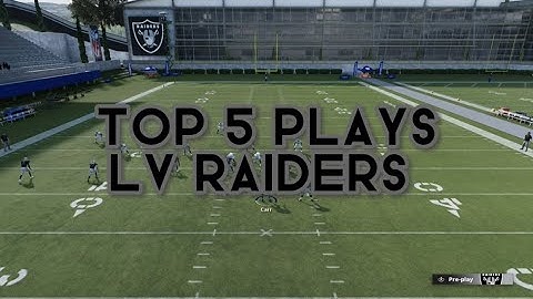 Top 5 Best Passing Plays In Raiders Playbook- Madden 22