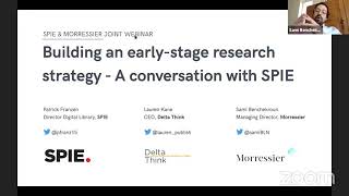 Webinar: 'Building an early-stage research strategy - a conversation with SPIE' on the 8th of April