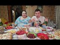 Мукбанг! Mukbang! всех с Рождеством❤ зять не смог открыть шампанское🤣🙈