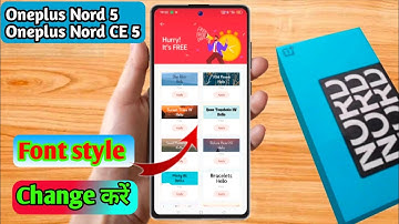 how to change font style in oneplus nord 5 | oneplus nord 5 font style change