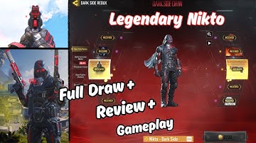 Legendary Nikto - Dark Side FULL DRAW + REVIEW + GAMEPLAY | DARK SIDE REDUX DRAW | CODM