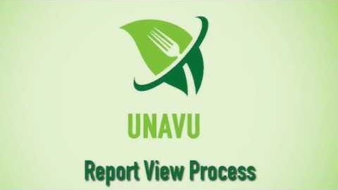 Unavu POS Video Guide : Report View Process