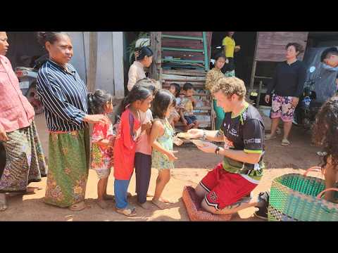 Cooking & Feeding Hundreds of Children in Cambodia's Hidden Villages 🇰🇭