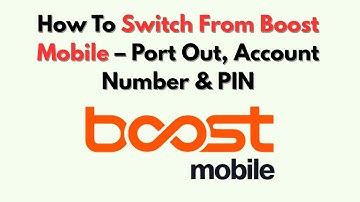 Hoe overstappen van Boost Mobile – Port Out, rekeningnummer en pincode
