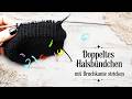 Doppeltes Halsbündchen mit Bruchkante stricken - sehr sauber und akkurat!