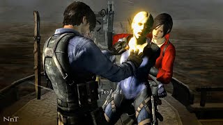Resident Evil 5: ADA LEON Ambushed By Evil Bosses - Two on three. Right Jill?