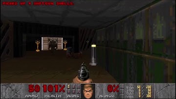 (speedrun) Doom (1993, Unity) E1M1 Hangar ITYTD 00:10:400
