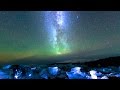 Night Sky Time Lapse Photography Milky Way on Iceland
