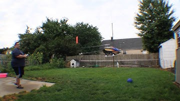 First flight of Align Trex 700l  DFC with Castle Talon 120 Aug12,2016