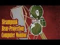 Steampunk rearprojection monitor designed in sketchup