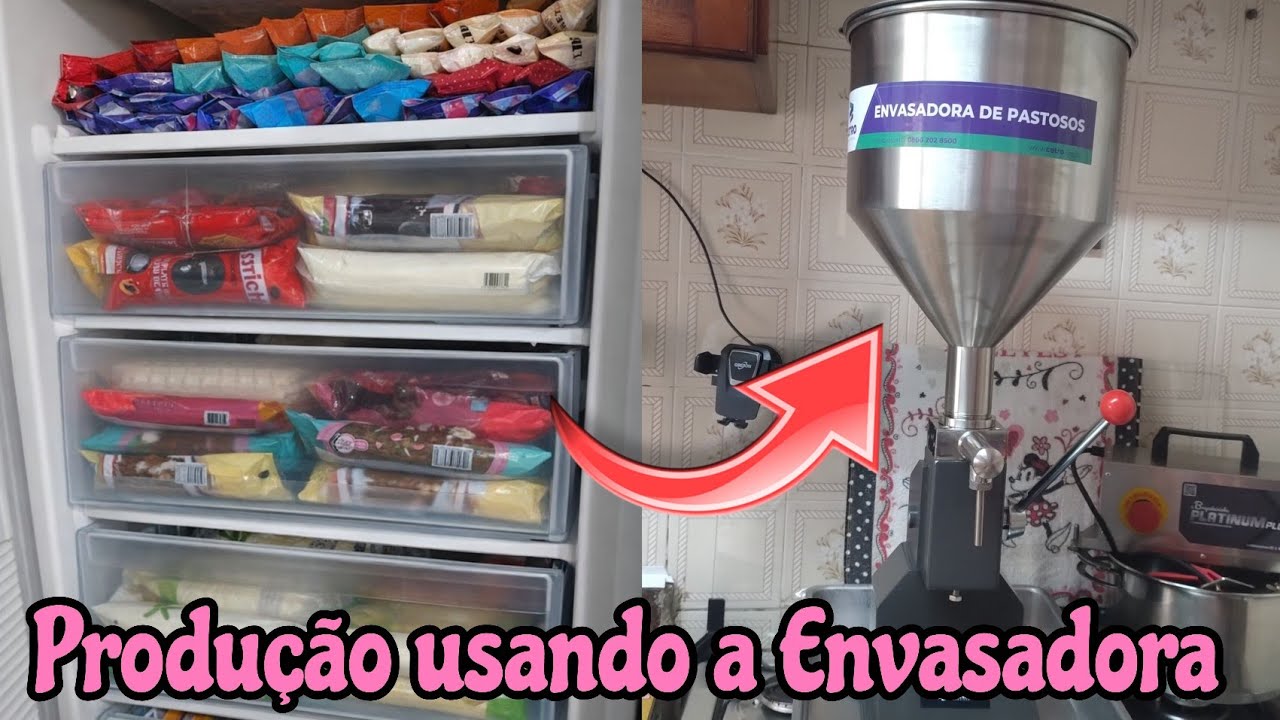 Primeira vez usando a Envasadora de Geladinhos /Quase Quebrei a Máquina 😟😳
