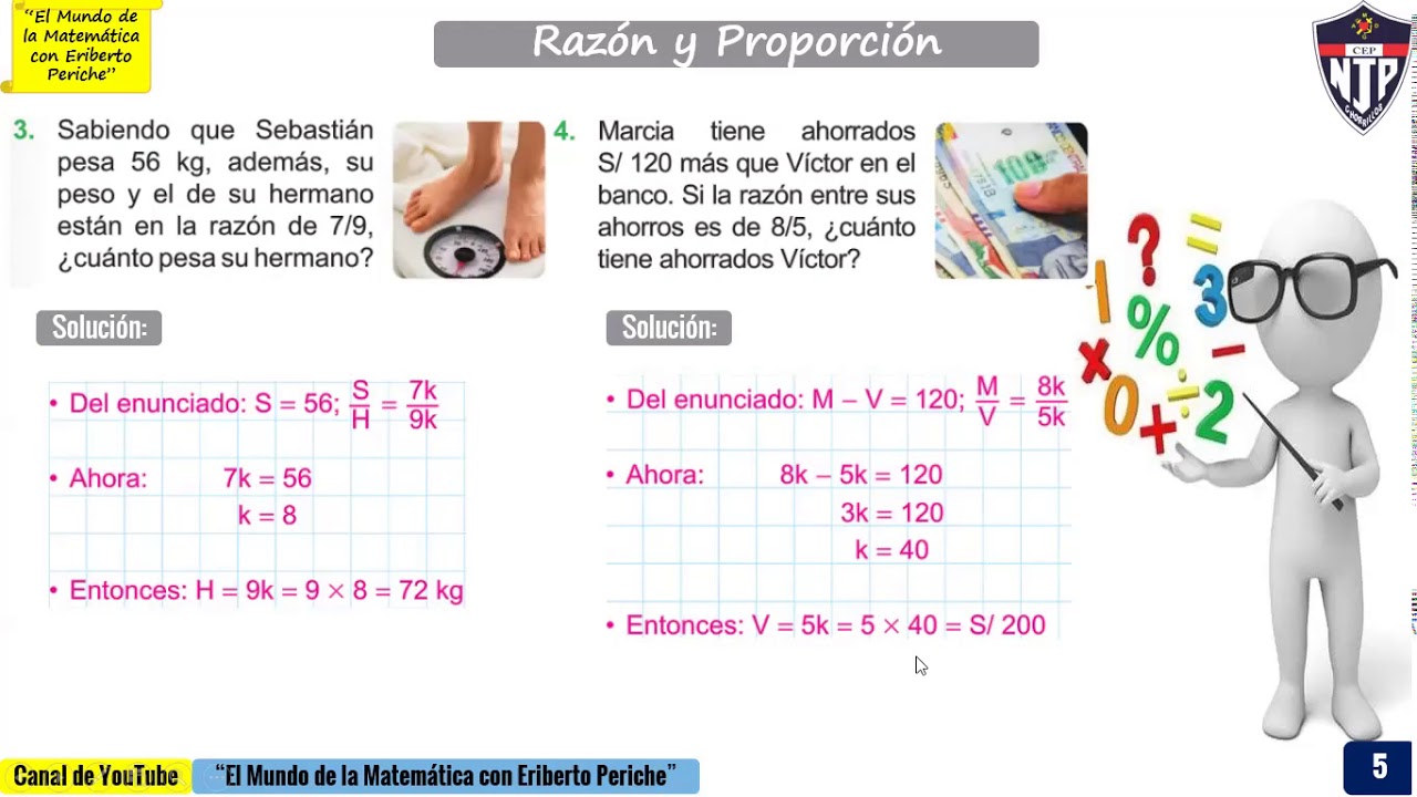 RESOLVIENDO PROBLEMAS DE PROPORCIONALIDAD PARA 5TO GRADO DE PRIMARIA