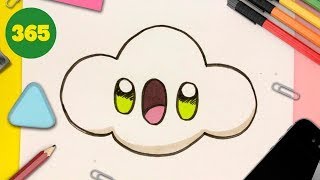 Hur Man Ritar Moln Kawaii Steg För Steg