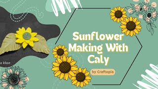 How To Make Sunflower with Clay || DP art idea || clay art