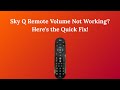 Sky Q Remote Volume Not Working? Here’s the Quick Fix!