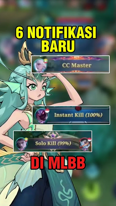6 NOTIFIKASI BARU Di ML! Auto Bikin Berisik Sih! #mobilelegends#mlbb#trending#shorts#update