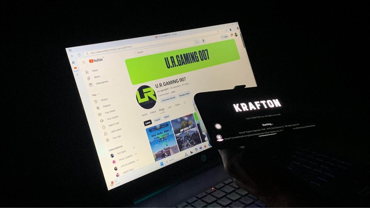 URGAMING 007 live hai kya ❤️