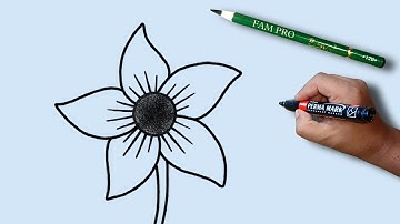 Chameli Phool Drawing Kaise Banate Hain