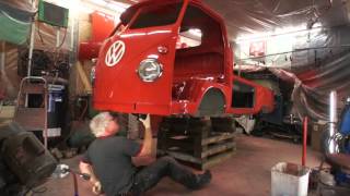 VW Bus Single Cab comes out of the rotisserie