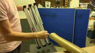 Repair portable staging leg risers