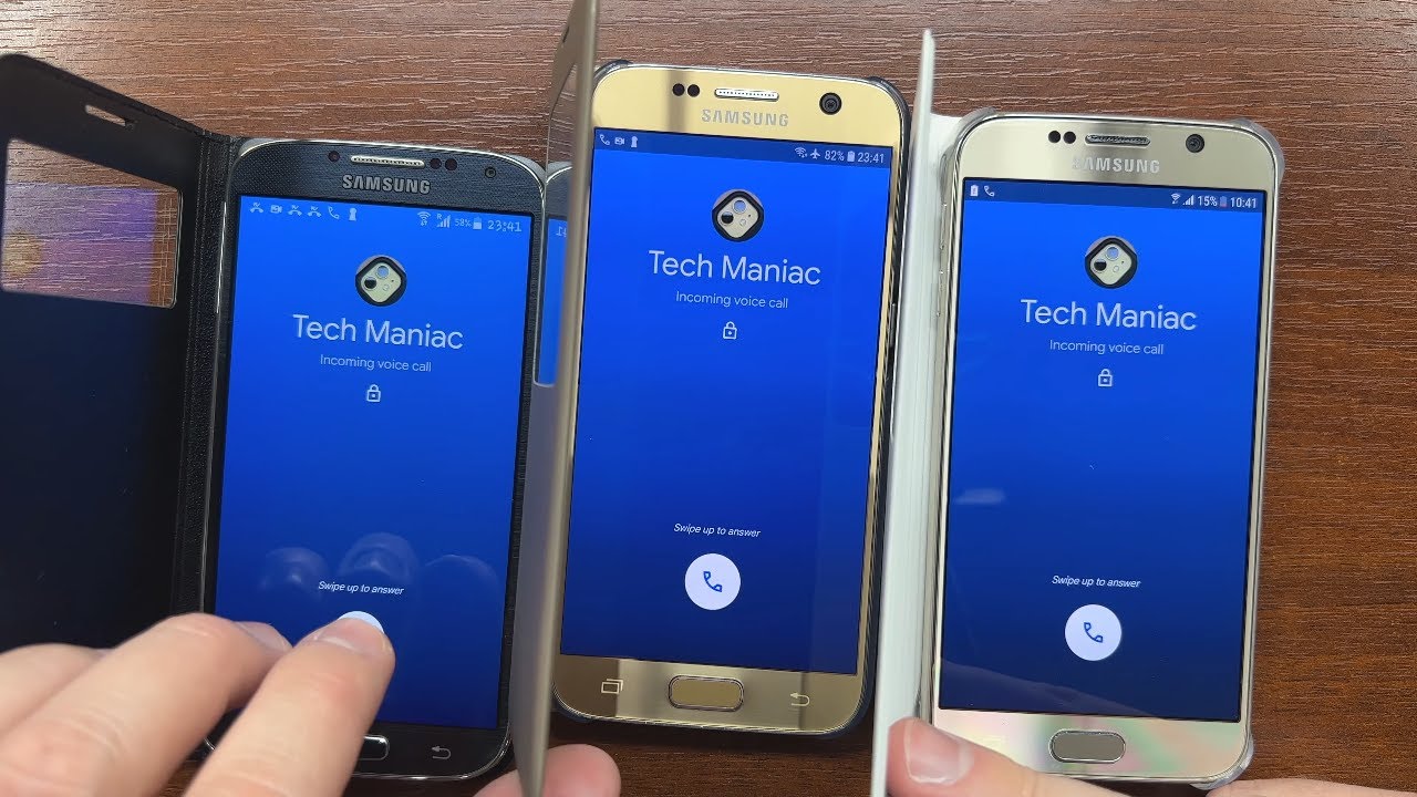 Samsung S4 S6 S7 with the Same Google Duo Account Parallel Voice \u0026 Video Incoming Calls