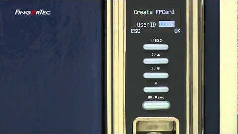 Keylock 8800_06b-Enrollment and Verification of Mifare Cards - Create FPCard