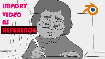 How to import video reference for animation in blender