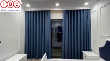 Rèm cửa đẹp sử dụng động cơ rèm tự động Aok.