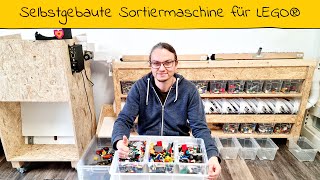 Automatische Sortiermaschine für LEGO® mit Pusher, Förderband und Spiralrohrsieben - 3D Druck & DIY