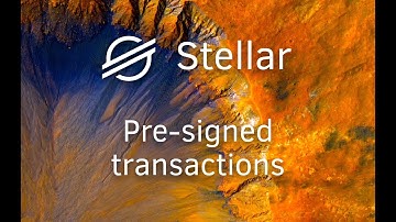 Pre-signed transactions using the Stellar Javascript SDK
