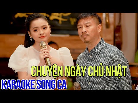 Karaoke Chuyện Ngày Chủ Nhật Song Ca Quang Lập Thu Hường