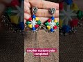 mirror earrings #earrings #navratri2025 #customisedjewellery #shorts #ytshorts #handmadejewellery
