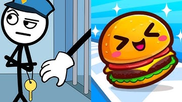 Thief Puzzle Vs Food Run Satisfying ASMR Gameplay (Android,ios) (New Update)