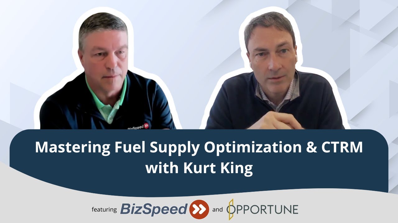 Best Practices in CTRM and Fuel Supply Optimization ft  Opportune's Kurt King.  Live interview.