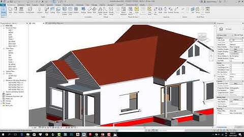 Thiết kế biệt thự sân vườn bằng revit