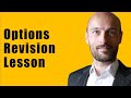 An Introduction To Options - Revision Lecture