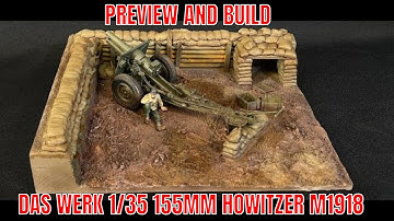 Das Werk  1/35 US 155MM Howitzer M1918 preview and build video