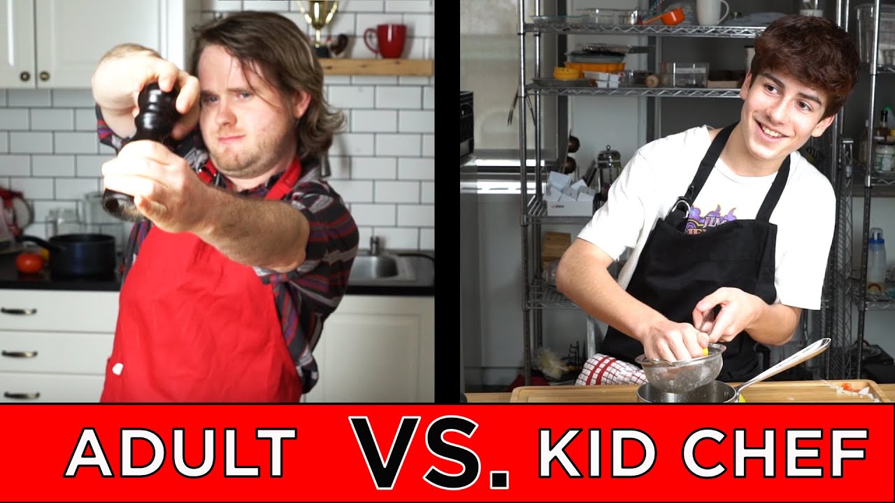 Kid Professional Chef Vs. Adult Chef