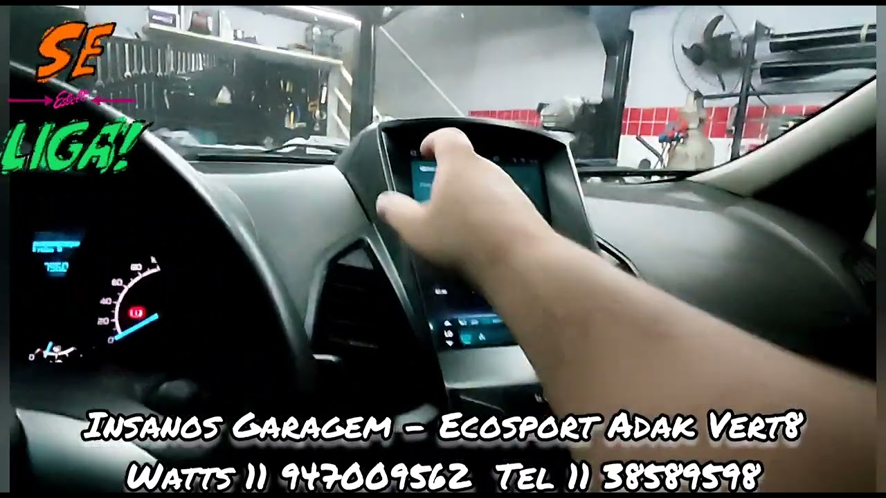 Ecosport Multimídia Adak Vert8, 4/64GB, OctaCore, Bluetooth, Tela Qled 9.7