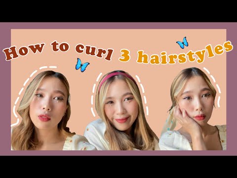How to ม้วนผม 3 สไตล์ง่ายๆสำหรับสาวผมประบ่า ด้วยเครื่องหนีบผม🌷 | AOMERY♡