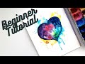 Try Watercolor For The First Time - Paint A Heart In Watercolor