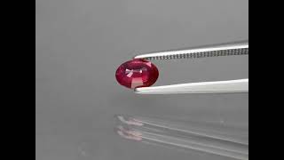 0.53ct Oval Pigeon Blood Red Ruby Gemstone! Certified!