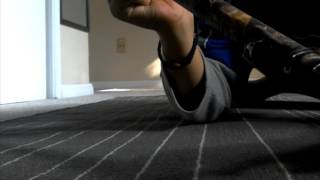Laser assisted blow dart gun made of PVC pipes