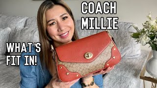What’s in my bag! What’s fit in! COACH MILLIE. #whatsinmybag#bagcollection