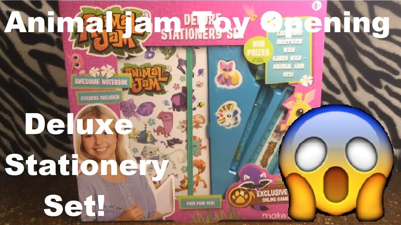 Animal jam Toy Opening: Deluxe Stationery Set!