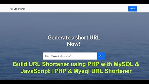🔴 Build URL Shortener using PHP with MySQL & JavaScript | PHP & Mysql URL Shortener