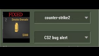 CS2 smoke BUG : see players Through nades