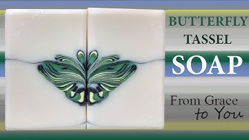 Making “Butterfly Tassels” Butterfly Swirl Cold Process Soap